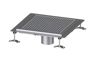 KESSEL-Bodenwanne Ferrofix Klebeflansch H: 15 mm, 500 x 500 mm