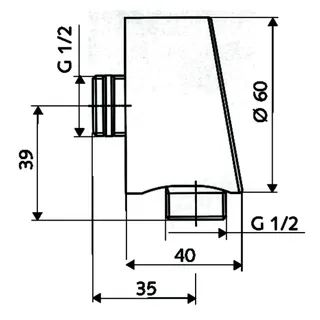 SCHELL Wandanschlussbogen PURIS RV, ASAG, 1/2"AG, chrom – Bild 4