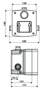 SCHELL UP-Masterbox WBD-E-M Elektronik , Mischwasser – Bild 2