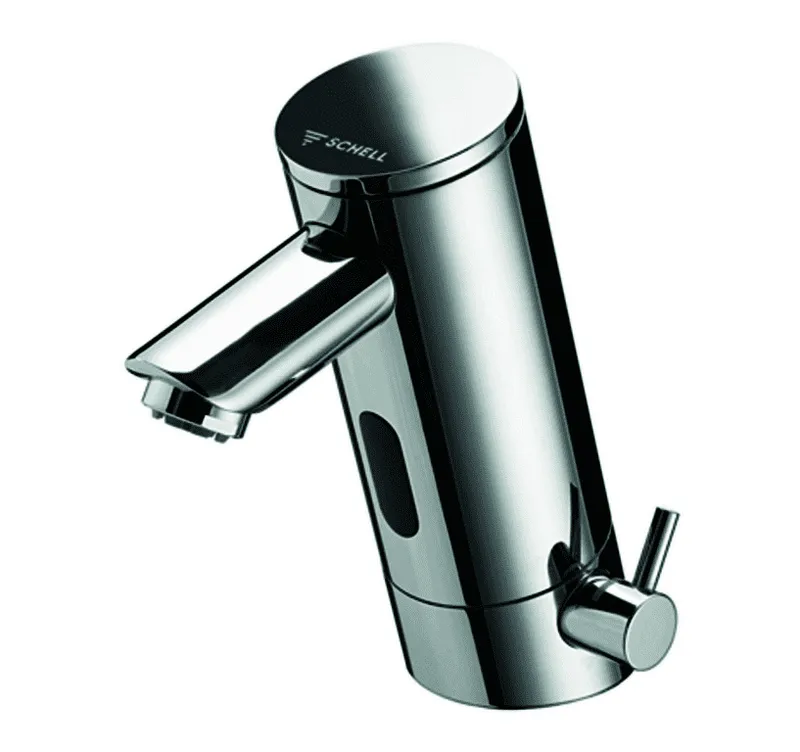 SCHELL Waschtisch-Arm. PURIS E HD-M, Elektron. Mischwasser, ohne Stromversorgung, chrom