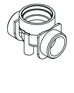 SCHELL Aufnahmegehäuse Kartuschenventil L: 68, 3/4" AG