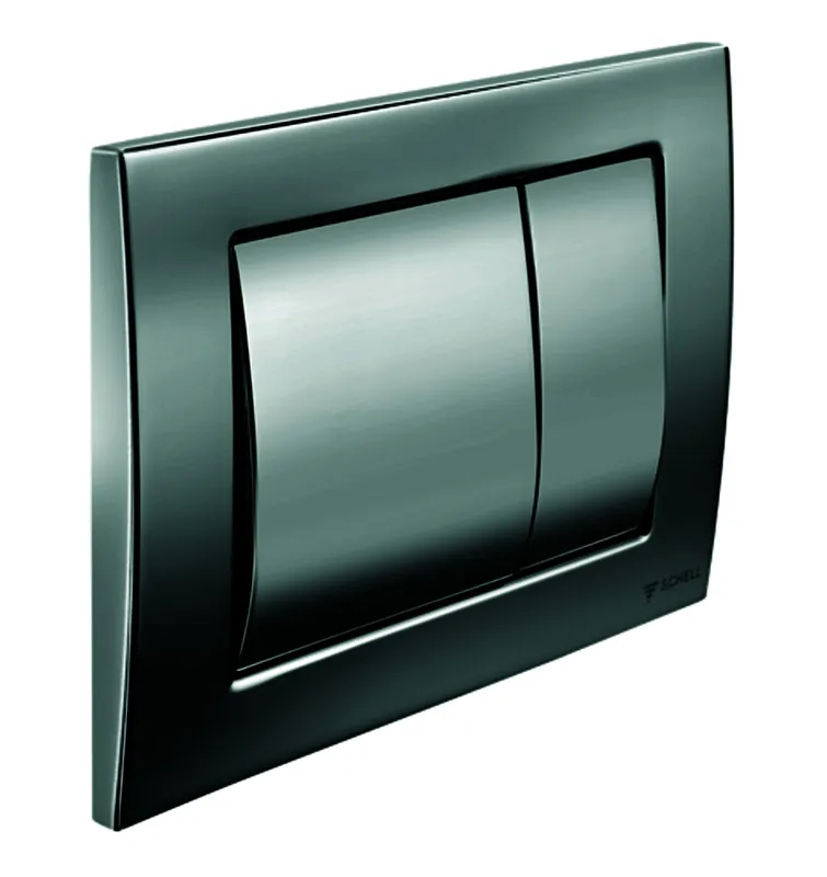 SCHELL WC-Betätigungsplatte FIELD Zweimengenspülung, chrom