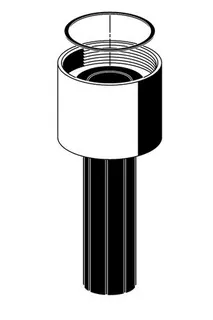 SCHELL Spülrohrverschraubung SCHELLOMAT BASIC,SILENT Eco,EDITION/- Eco, chrom – Bild 2