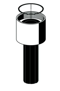 SCHELL Spülrohrverschraubung SCHELLOMAT BASIC,SILENT Eco,EDITION/- Eco, chrom – Bild 3