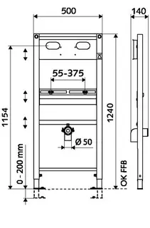 SCHELL Waschtisch-Modul MONTUS für Waschtisch mit UP-Armatur – Bild 2