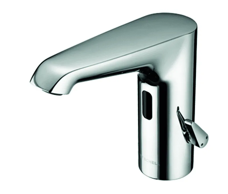 SCHELL Waschtisch-Arm. XERIS E HD-M. Elektron. Mischwasser, ohne Stromv., mid, chrom