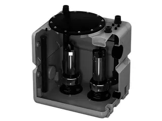 GRUNDFOS Hebeanlage DUOLIFT.270.50.APB Behälter+Innenleben – Bild 1