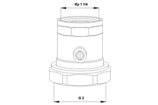 GRUNDFOS Zubehör für Umwälzpumpen Kugelventilsatz mit ÜM G2xRp1_1/4 – Bild 2