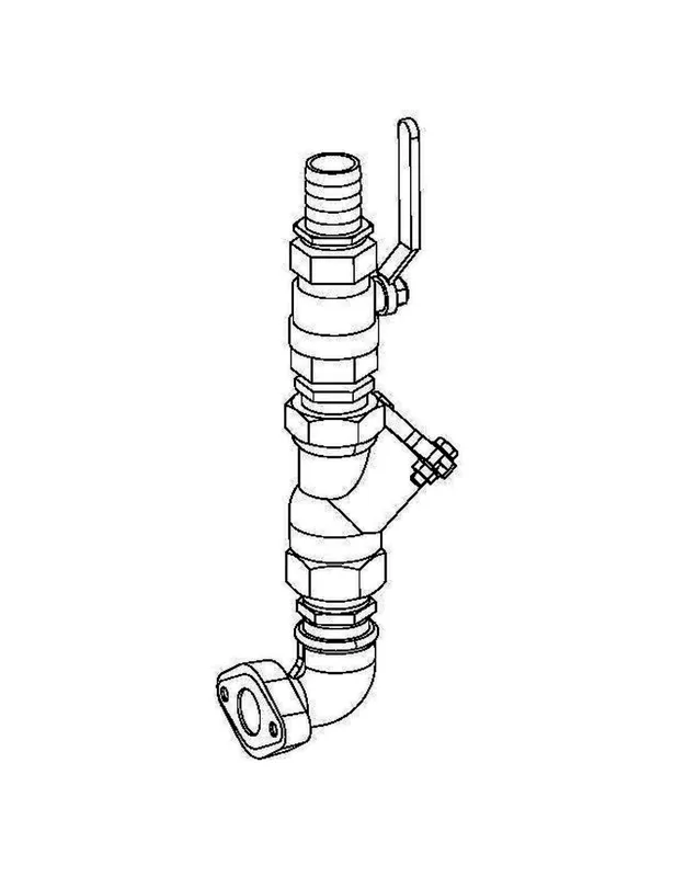 GRUNDFOS Zubehör für Hebeanlagen Druckrohrlohrleitung MOG 1_1/2" vormont.