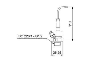 GRUNDFOS Differenzdrucksensor DPI 0-1,0bar G1/2 4-20mA EPDM – Bild 2