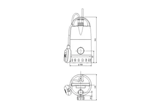GRUNDFOS Kellerentwässerungspumpe Unilift CC-9 AISI316 1x230V 0,78kW 10m K – Bild 2