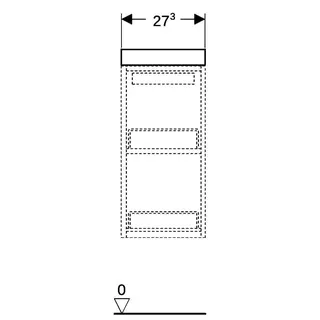 Geberit Renova Comfort Abdeckplatte 27,3x5x30,2cm, grafit – Bild 4