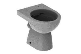 Geberit Renova Stand-WC Tiefspüler, Abg.horiz teilgeschl. Form, Rimfree, pergamon