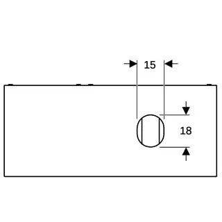 Geberit VariForm US für AS-Waschtisch, m. 2 Schubl. 120x23,5x51cm, lava lackiert matt – Bild 5