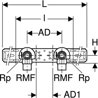Geberit Anschlusswinkel 90Gr mit AG MF 1/2 Rg RMF1/2-Rp1/2 AD10 – Bild 5