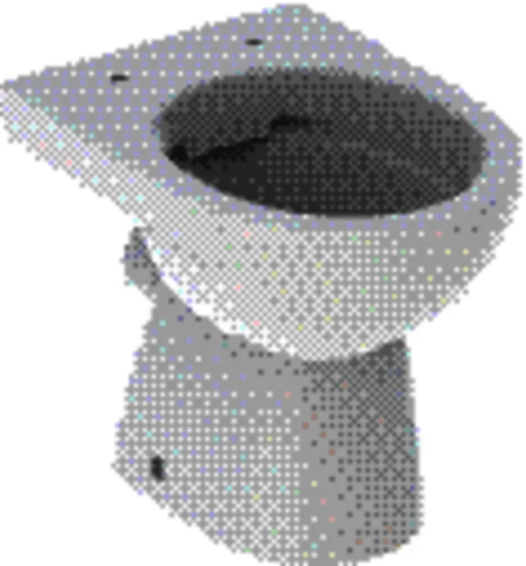 Geberit Renova Stand-WC Tiefspüler, Abg.horiz teilgeschlossene Form Rimfree, weiß Tect