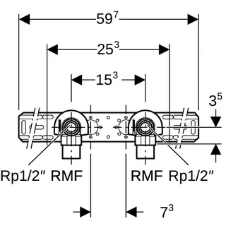 Geberit Anschlusswinkel 90Gr mit AG MF 1/2 Rg RMF1/2-Rp1/2 – Bild 4