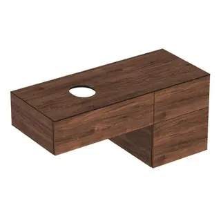 Geberit VariForm US für AS-Waschtisch, m. 3 Schubl. 120x55x51cm, Nußbaum hickory – Bild 2