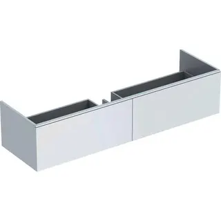 Geberit Xeno2 Unterschrank f. Waschtisch aus VARICOR mit zwei Hl., 159,5x35x47,3cm, weiß – Bild 2