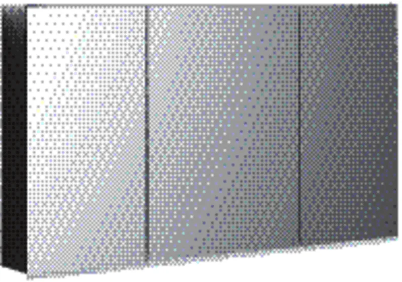 Geberit Option Plus Spiegelschrank m.Beleuchtung, drei Türen, 120x70x17,2cm