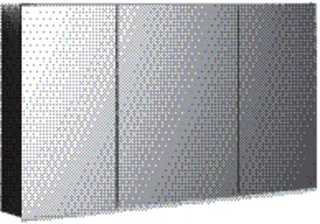Geberit Option Plus Spiegelschrank m.Beleuchtung, drei Türen, 120x70x17,2cm