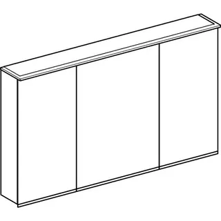 Geberit Option Plus Spiegelschrank m.Beleuchtung, drei Türen, 120x70x17,2cm – Bild 3