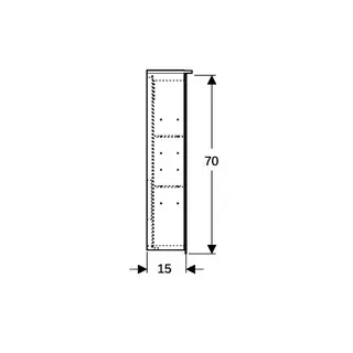 Geberit Option Plus Spiegelschrank m.Beleuchtung, drei Türen, 120x70x17,2cm – Bild 5