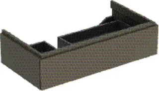 GE Xeno2 Unterschrank f. WT m. Ablg. re m. 1 Schubl., 88x22x46,2cm, greige