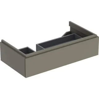 Geberit Xeno2 Unterschrank f. Waschtisch m. Ablg. rechts m. 1 Schubl., 88x22x46,2cm, greige – Bild 2