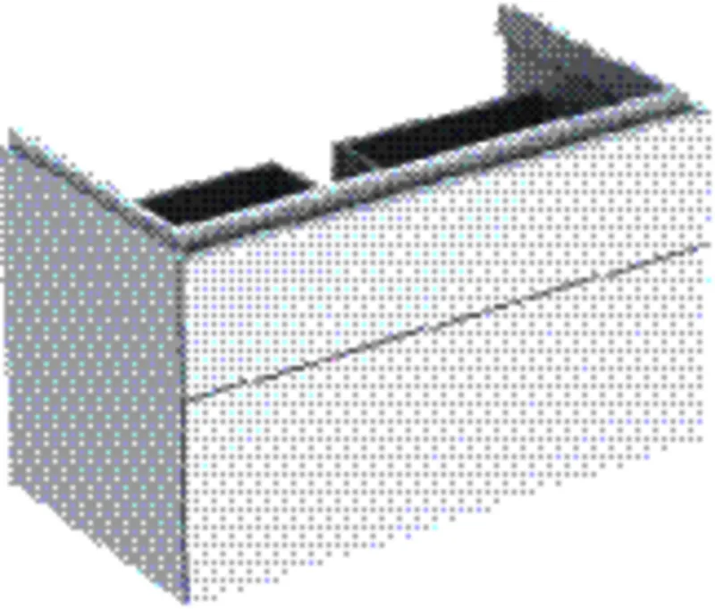 Geberit Xeno2 Unterschrank f. Waschtisch, 2 Schubl. 88x53x46,2cm, weiß