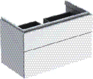 GE Xeno2 Unterschrank f. WT, 2 Schubl. 88x53x46,2cm, weiß