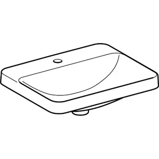 Geberit VariForm Einbauwaschtisch, rechteckig mit HLB, 55x45cm, ohne Überlauf, weiß, KeraTect – Bild 3