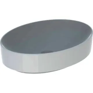 Geberit VariForm Aufsatzwaschtisch, oval 55x40cm, o. Hl, ohne Überlauf, weiß – Bild 2