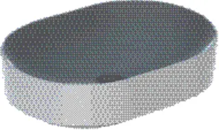 Geberit VariForm Aufsatz-Waschtisch, elliptisch 55x40cm, o. Hl, ohne Überlauf, weiß