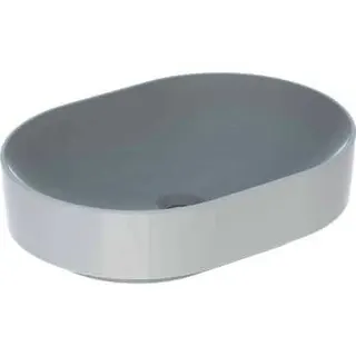 Geberit VariForm Aufsatz-Waschtisch, elliptisch 55x40cm, o. Hl, ohne Überlauf, weiß – Bild 2