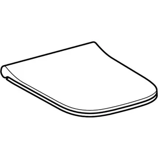Geberit Smyle Square WC-Sitz, schmales Design Sandwichform, weiß – Bild 3