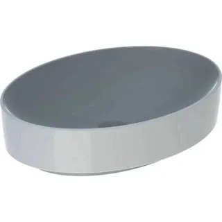 Geberit VariForm Aufsatzwaschtisch, oval 55x40cm, o. Hl, ohne Überlauf, weiß, KeraTect – Bild 2