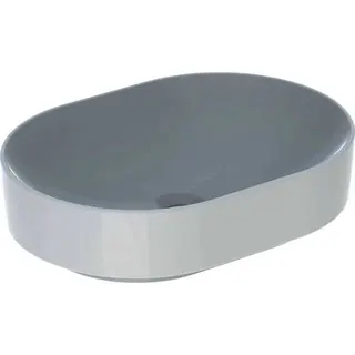 Geberit VariForm Aufsatz-Waschtisch, elliptisch 55x40cm, o. Hl, ohne Überlauf, weiß, KeraTect – Bild 2