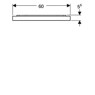 Geberit Xeno2 Lichtspiegel mit direkter und indirekter Beleuchtung, 60x71x5,5cm – Bild 5