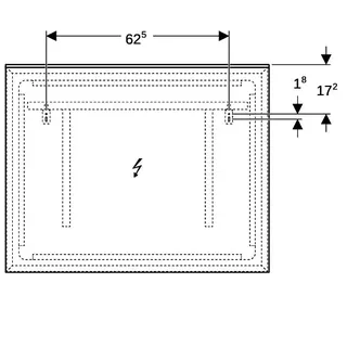 Geberit Xeno2 Lichtspiegel mit direkter und indirekter Beleuchtung, 90x71x5,5cm – Bild 5
