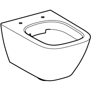 Geberit Smyle Square WWC Tiefspüler Rimfree, Ausld. 49cm, weiß, KeraTect – Bild 3