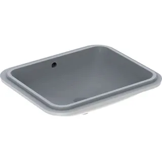 Geberit VariForm Unterbau-Waschtisch, rechteckig 58x49cm, o. Hl, mit Überlauf, glasiert/weiß – Bild 2