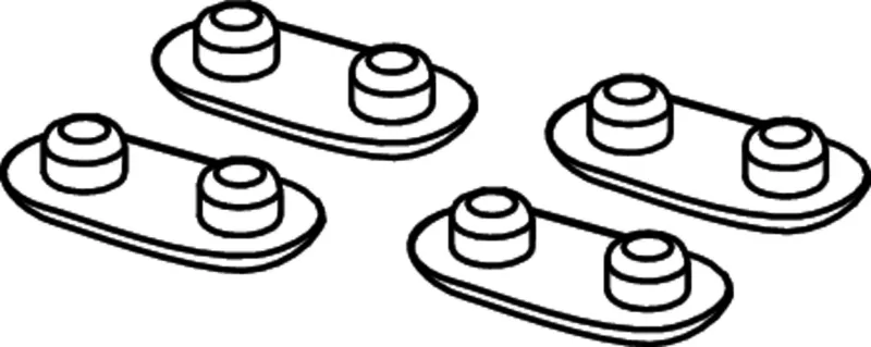 TECE-WC-Sitz Auflagepuffer (4 Stück)