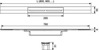 TECEdrainprofile Duschprofil, 1000 mm, Edelstahl, Rotgold gebürstet – Bild 5