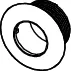 TECE-Rosette, weiß