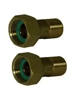 comfort-Zählerverschraubung G3/4 AG x G1 Überwurfmutter aus Messing (Set=2 Stück)