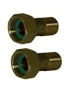 comfort-Zählerverschraubung G3/4 AG x G1 Überwurfmutter aus Messing (Set=2 Stück)
