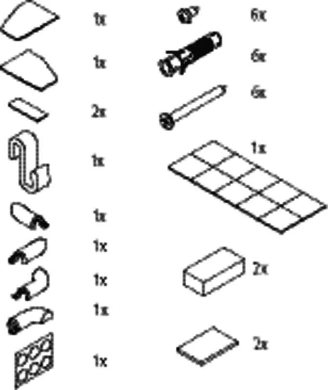 Kermi ZBFX006 Set Montagekleinteile