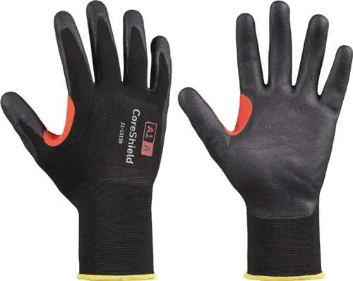 Schnittschutzhandschuhe CoreShield 15G A 1/A Gr.8 schwarz EN 388 PSA II 10 PA