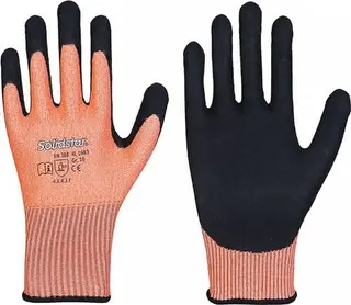 Schnittschutzhandschuhe Solidstar 1683 G r.9 orange/schwarz EN 388 PSA II 12 PA
